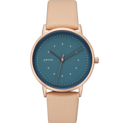 Rose gold & Sepia with Blue  | Lyka