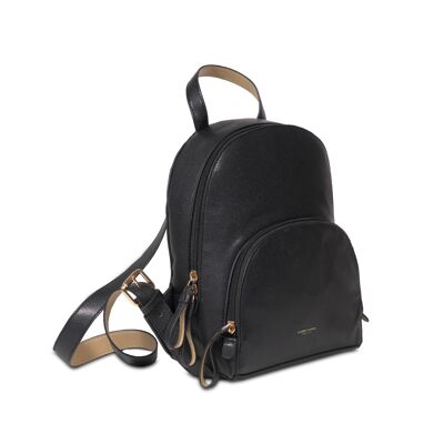 BACKPACK W/ FRONT POCKET BLACK