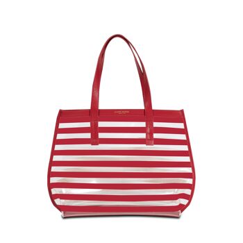 DOUBLE TOTE MIDI LIMITED ROUGE CERISE 4