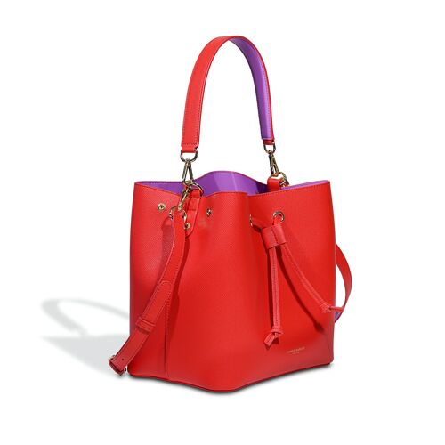 ANITA BUCKET BAG FLAME SCARLET