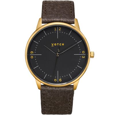 Gold & Dark Brown Piñatex with Black | Aalto