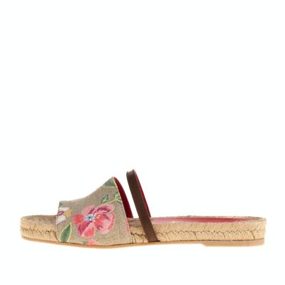 Leto Bio Natural linen flower sandal 127