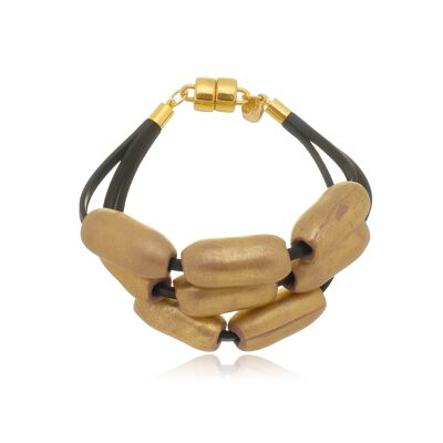 Ceramic Bracelet - Gold