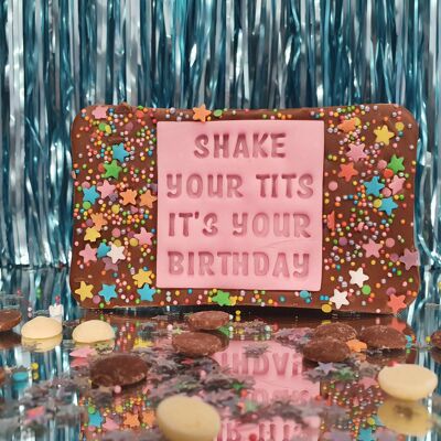 Shake your tits it's your birthday Bar
