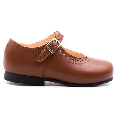 Chaussure bebe fille - Marron  - Boni Mini Agathe