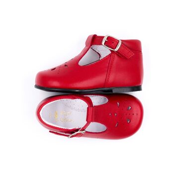 Chaussure bébé premier pas - Rouge  - Boni Carol 4