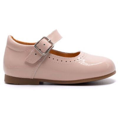 Chaussure bebe fille - verni rose  - Boni Catia II