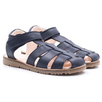 Sandales garçon - sandales enfant - Bleu Marine  - Boni Azur 2