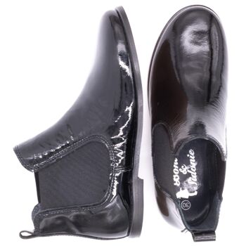 Boots fille & bottines fille - Vernis Noir  - Boni Gildas GT 4