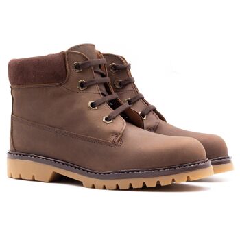 Boots, bottines & bottes garcon - Marron  - Boni Outdoor 3