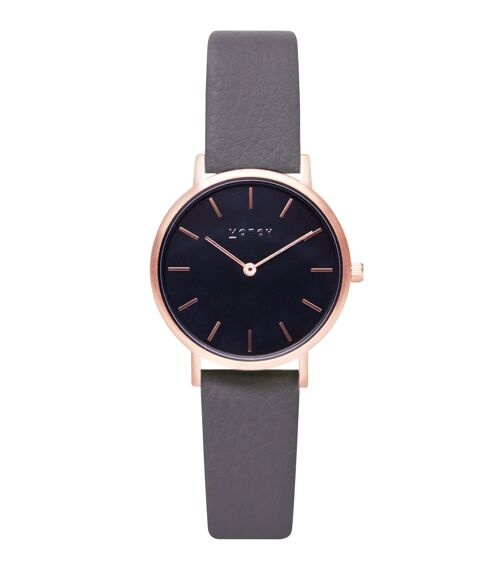 Rose Gold & Slate Grey with Black | Petite