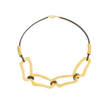 Collier Court Quatre Halos - Or