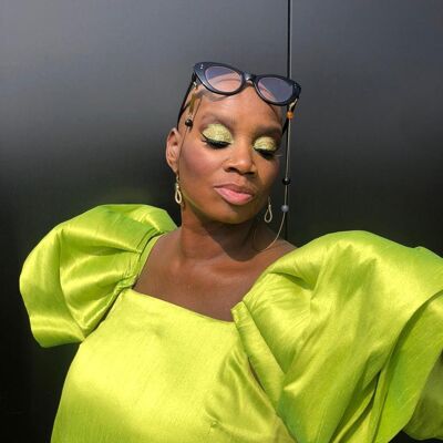 Andi Oliver Lime Green Dress