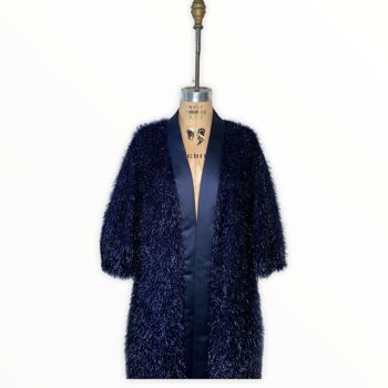 Robe cardigan/manteau tricoté en lurex 1
