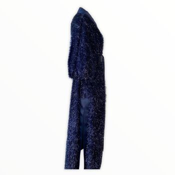 Robe cardigan/manteau tricoté en lurex 3