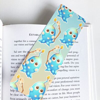 Octopus Roasting Marshmallows Bookmark, Summer Stationery,