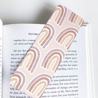 Pastel Rainbow Bookmark, Cute Stationery, Boho Rainbow,