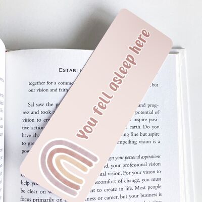 Go Away I'm Reading, Pastel Rainbow Bookmark, Cute Stationery,