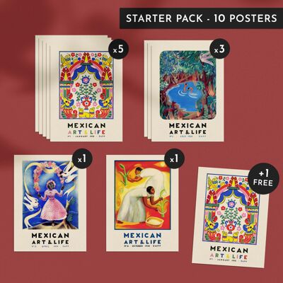 Discovery pack - Mexican Art & Life - 10 posters 30x40cm