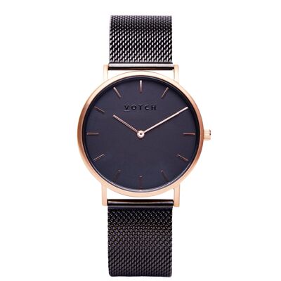 Rose Gold & Black with Black | Mesh Classic