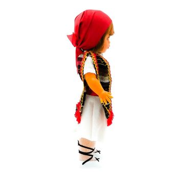 Poupée de collection de 35 cm. robe régionale typique d'Alicante ou Foguerer (Alicante), fabriquée en Espagne par Folk Crafts Dolls. (SKU : 301M) 2