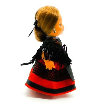 Poupée de collection de 15 cm. robe régionale typique Alcarreña (La Alcarria, Guadalajara), fabriquée en Espagne par Folk Crafts Dolls. (SKU: 139) 2