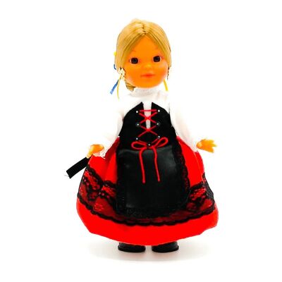 25 cm collectible doll. Typical regional dress Valladolid (Valladolid), made in Spain by Folk Crafts Dolls. (SKU: 210)