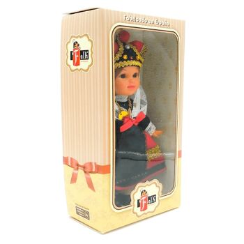 Poupée de collection de 25 cm. robe régionale typique Segovia (Segovia), fabriquée en Espagne par Folk Crafts Dolls. (SKU: 217) 4