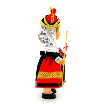 Poupée de collection de 25 cm. robe régionale typique Segovia (Segovia), fabriquée en Espagne par Folk Crafts Dolls. (SKU: 217) 2