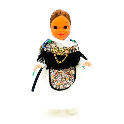 Muñeca de colección de 25 cm. vestido regional típico Ibicenca (Ibiza), fabricada en España por Folk Artesanía Muñecas. (SKU: 227)