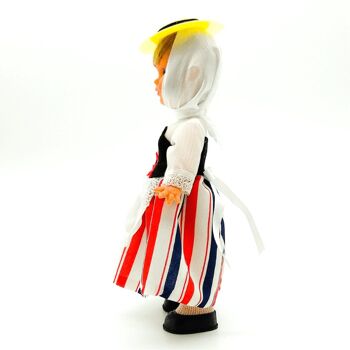 Poupée de collection de 25 cm. robe régionale typique de Lanzaroteña (Lanzarote, îles Canaries), fabriquée en Espagne par Folk Crafts Dolls. (SKU: 230) 2