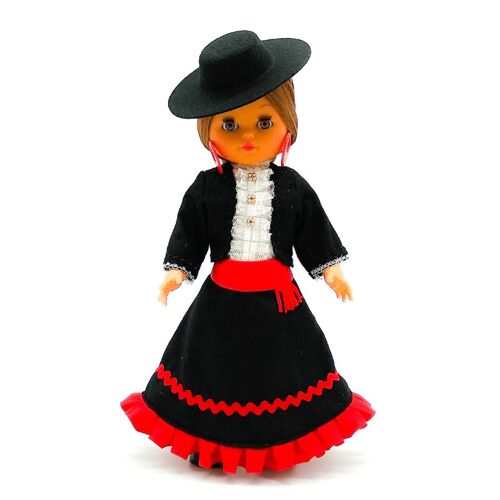 Muñeca de colección de 35 cm. vestido regional típico Cordobesa, fabricada en España por Folk Artesanía Muñecas. (SKU: 302C)