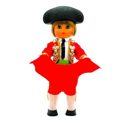 Bambola da collezione di 35 cm. tipico abito da torero, realizzato in Spagna da Folk Crafts Dolls. (SKU: 333)