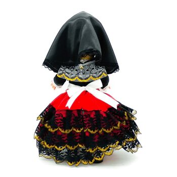 Poupée de collection de 35 cm. robe régionale typique Cartagenera (Cartagena Murcia), fabriquée en Espagne par Folk Crafts Dolls. (SKU: 331) 3