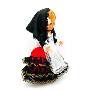 Poupée de collection de 35 cm. robe régionale typique Cartagenera (Cartagena Murcia), fabriquée en Espagne par Folk Crafts Dolls. (SKU: 331) 2