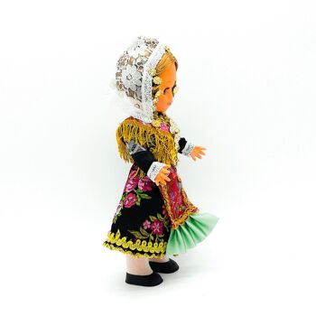 Poupée de collection de 35 cm. robe régionale typique Salmantina Charra (Salamanque), fabriquée en Espagne par Folk Crafts Dolls. (SKU: 314) 2