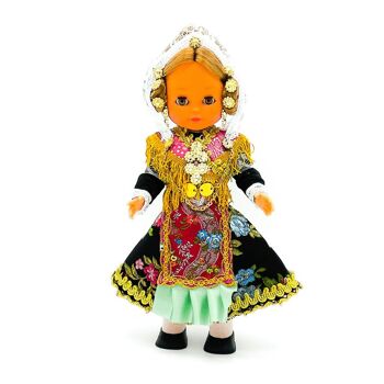 Poupée de collection de 35 cm. robe régionale typique Salmantina Charra (Salamanque), fabriquée en Espagne par Folk Crafts Dolls. (SKU: 314) 1