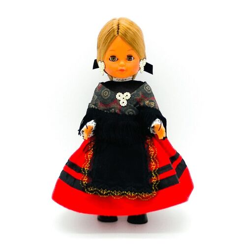 Muñeca de colección de 35 cm. vestido regional típico Riojana (La Rioja), fabricada en España por Folk Artesanía Muñecas. (SKU: 323)