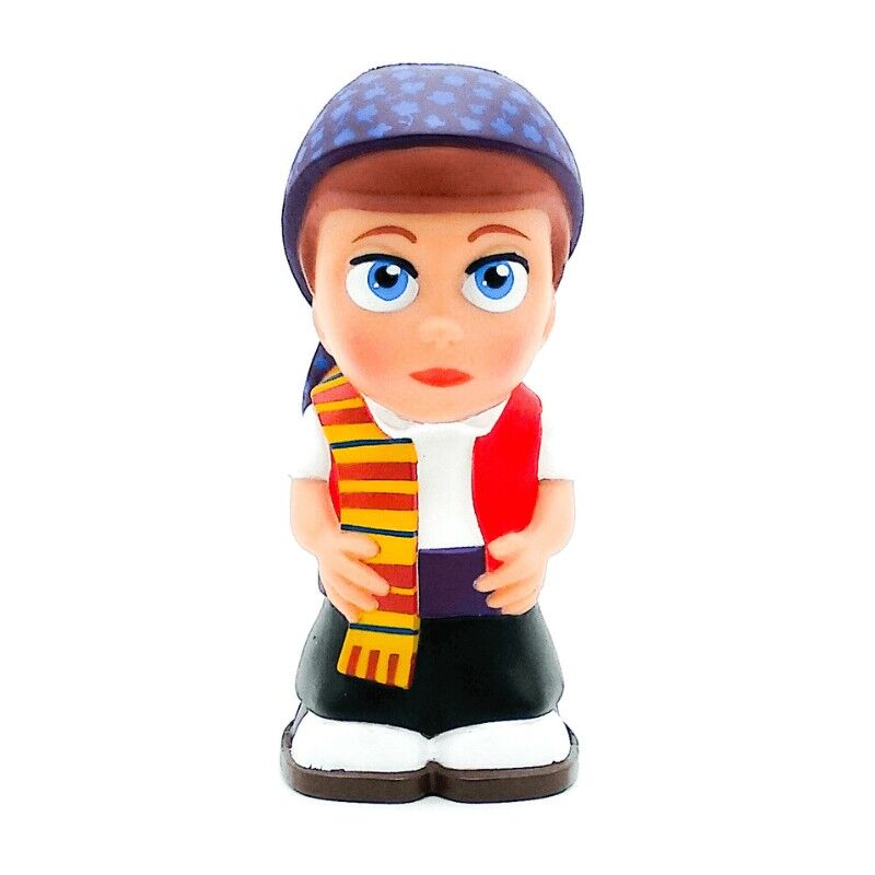 Ninot Fallero Valenziano salvadanaio 17 cm collezione Fallas Folk Crafts di alta qualità - Gilet rosso (SKU: 2007M RJ)