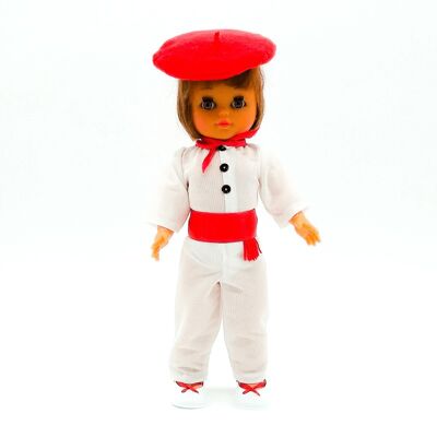 35 cm collectible doll. Typical Basque regional dress (Pais Vasco), made in Spain by Folk Crafts Dolls. (SKU: 311M)