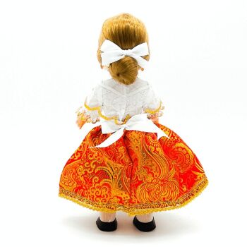 Poupée de collection de 35 cm. robe régionale typique Murciana Huertana (Murcie), fabriquée en Espagne par Folk Crafts Dolls. (SKU : 308) 3