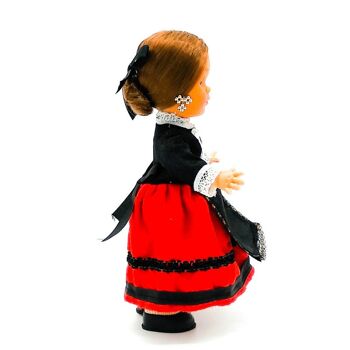 Poupée de collection de 25 cm. robe régionale typique Burgalesa (Burgos), fabriquée en Espagne par Folk Crafts Dolls. (SKU: 222) 2