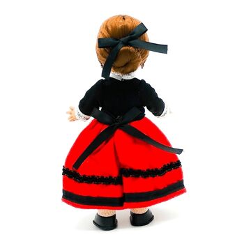 Poupée de collection de 25 cm. robe régionale typique Burgalesa (Burgos), fabriquée en Espagne par Folk Crafts Dolls. (SKU: 222) 3