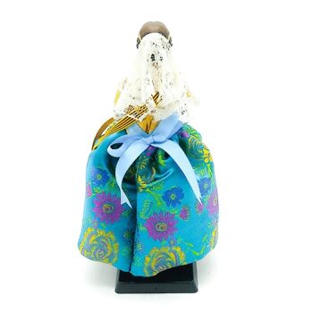 Poupée régionale de haute qualité de 20 cm avec base fallas Collection Valencia Folk Crafts - Jupe turquoise (SKU: 619-07 TUR) 3