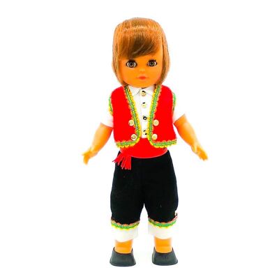 Bambola da collezione di 35 cm. Tipico abito regionale Tinerfeño Mago (Tenerife) realizzato in Spagna da Folk Crafts Dolls. (SKU: 315M)