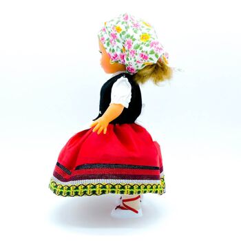 Poupée de collection de 35 cm. robe régionale typique Alpujarreña Almeriense (Alpujarra Almería), fabriquée en Espagne par Folk Crafts Dolls. (SKU : 340A) 3