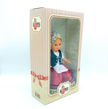 Poupée de collection de 35 cm. robe régionale typique Alpujarreña Almeriense (Alpujarra Almería), fabriquée en Espagne par Folk Crafts Dolls. (SKU : 340A) 5