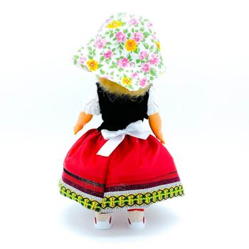 Poupée de collection de 35 cm. robe régionale typique Alpujarreña Almeriense (Alpujarra Almería), fabriquée en Espagne par Folk Crafts Dolls. (SKU : 340A) 4