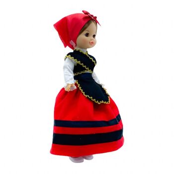 Poupée Sintra de 40 cm avec robe régionale galicienne (Galice) édition spéciale limitée. Fabriqué en Espagne. - Collection complète de poupées (SKU : 404) 3