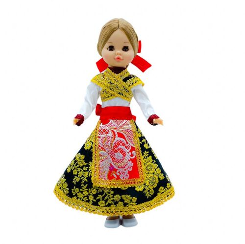 Muñeca Sintra de 40 cm con vestido regional Zamorana (Zamora) edición especial limitada. Fabricada en España. - Muñeca colección completa (SKU: 421)
